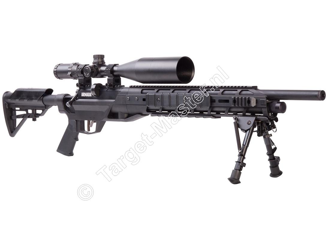 Benjamin ARMADA PCP Air Rifle 6.35mm including Optics and Bipod